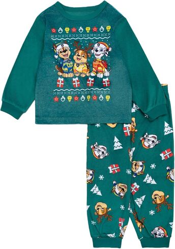 Nickelodeon Boys' Paw Patrol | Baby Shark | Blue's Clues & You 2-Piece Loose-fit Pajama Set, Soft & Cute for Kids in Saudi Arabia