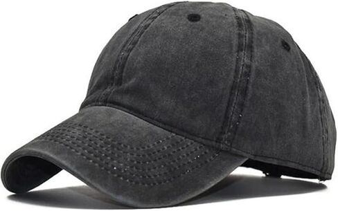 2 Pack Washed Plain Vintage Baseball Cap Cotton Adjustable in Saudi Arabia