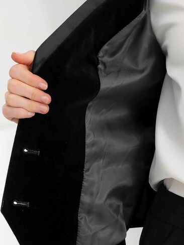 Allegra K Velvet Suit Waistcoat for Women's Retro Sleeveless Halloween Steampunk Blazer Dressy Vest in Kuwait