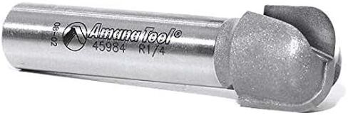 Amana Tool Bowl and Tray Plunge Router Bit, Carbide-Tipped, for Woodworking and CNC Routing, 45984, 1/4 Radius x 3/4 Dia x 5/8 x 1/2 Inch Shank in Saudi Arabia