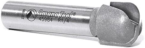Amana Tool Bowl and Tray Plunge Router Bit, Carbide-Tipped, for Woodworking and CNC Routing, 45984, 1/4 Radius x 3/4 Dia x 5/8 x 1/2 Inch Shank in Saudi Arabia