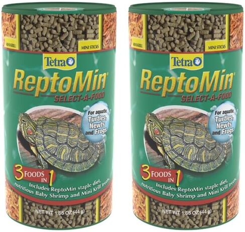 Tetra ReptoMin Select-A-Food 1.55 Ounces, For Aquatic Turtles, Newts And Frogs, Variety Pack in Saudi Arabia