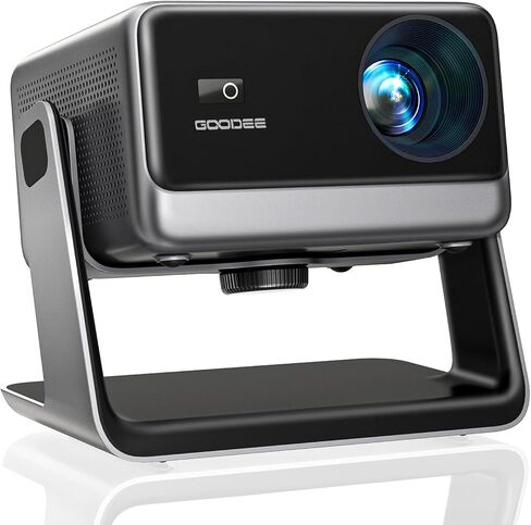GooDee Video Projector With Wifi And Bluetooth, Smart Movie System/ Dolby Audio/ Auto Focus & Keystone Portable Projector, 4k Video Decode & 1080p Native For Home Theater / Outdoor in Saudi Arabia