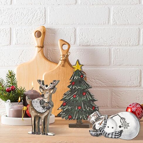 Smile 3 Pcs Wooden Blocks Colorful Turkey Signs, Thanksgiving Decor Indoor, Table Tiered Tray Kitchen Decorations in Kuwait