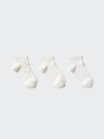 Uniqlo Short Socks | 3 Pairs | Flower in Saudi Arabia