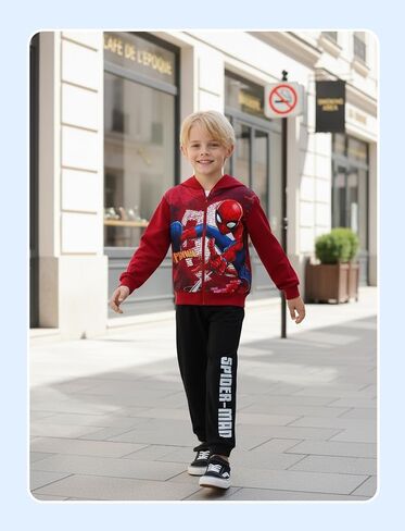 Marvel Zip Up Hoodie Spiderman Hooded Sweatshirt Lightweight Cardigan Spider-Verse Venom Outfit Toddler Boy Girl Kids 2-12Y in Saudi Arabia