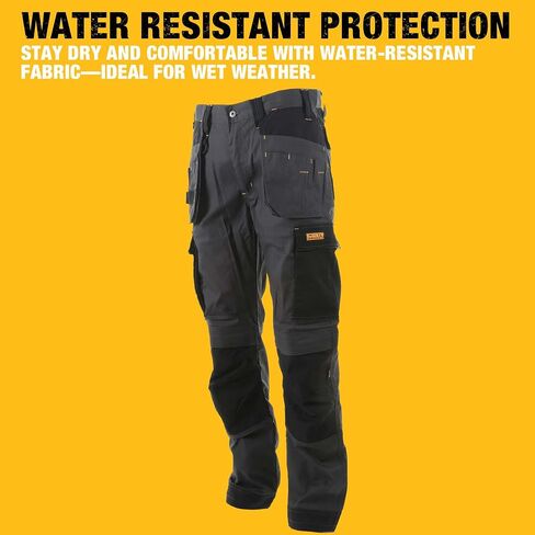 DEWALT Men's Barstow Pro-Stretch, Slim Fit, Holster Pocket, Work Pants in Saudi Arabia