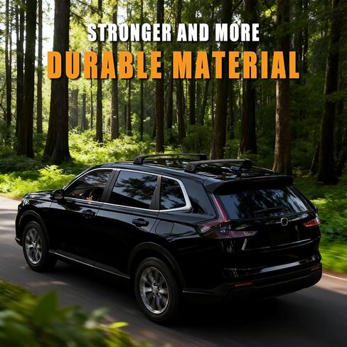 قضبان متقاطعة لسقف الألومنيوم الفضي من Zorik لسيارة Honda CR-V 2023-2025 مع قضبان جانبية، 260 رطلًا من سبائك الألومنيوم شديدة التحمل 2 مم، قضبان متقاطعة فضية لسيارات الدفع الرباعي والبضائع والتخييم والسفر | تصميم مقاوم للماء in Kuwait