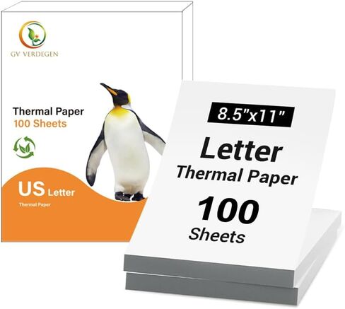 ورقة الطابعة الحرارية 8.5 × 11 بوصة ، ورق حراري 8.5 × 11 متوافق مع طابعة محمولة M08F-Letter ، M832 ، M834 ، MT800،100 SHIETs in Saudi Arabia