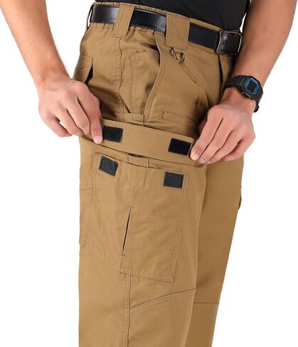 سروال رجالي تكتيكي من WHITEDUCK مقاوم للتمزق ومقاوم للماء مع 13 جيبًا، سروال عمل للرجال - المشي لمسافات طويلة العسكرية في الهواء الطلق (W34 L30 أسود) in Kuwait