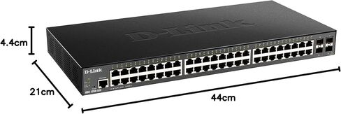 D-Link NT DGS-1250-52X-6KV 52-PORT GIGABIT التبديل بما في ذلك 4 10G SFP+ منافذ in Saudi Arabia