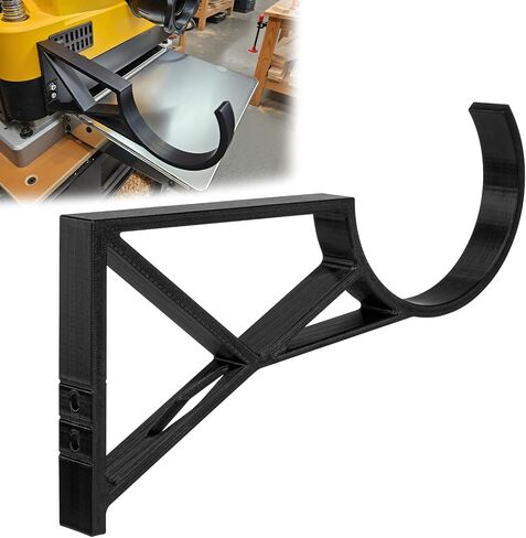 Dust Hose Bracket for DeWalt 735 Planer | Compatible with 2.5 & 4 Inch Hoses | Side Mount Attachment | Keeps Workspace Clear | Easy Installation (4 inch Hose) in Saudi Arabia