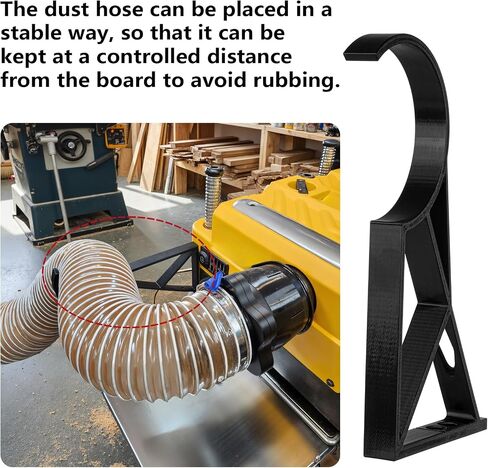 Dust Hose Bracket for DeWalt 735 Planer | Compatible with 2.5 & 4 Inch Hoses | Side Mount Attachment | Keeps Workspace Clear | Easy Installation (4 inch Hose) in Saudi Arabia