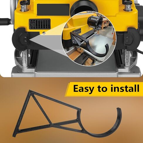 Dust Hose Bracket for DeWalt 735 Planer | Compatible with 2.5 & 4 Inch Hoses | Side Mount Attachment | Keeps Workspace Clear | Easy Installation (4 inch Hose) in Saudi Arabia