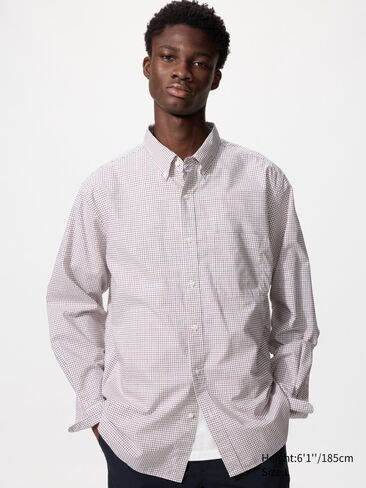 Uniqlo Broadcloth Shirt | Checked in Saudi Arabia