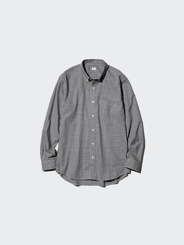 Uniqlo Broadcloth Shirt | Checked in Saudi Arabia