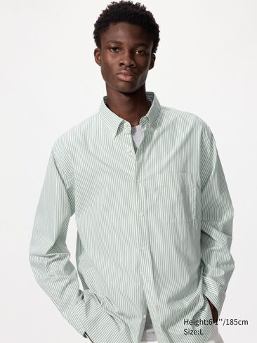 Uniqlo Broadcloth Shirt | Striped in Saudi Arabia