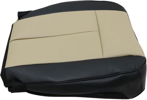 NLQR Driver and Passenger Side Bottom and Top Perforated Seat Covers Replacement Microfiber Leather Tan Compatible with Ford Expedition 2007 2008 2009 2010 2011 2012 2013 2014 in Saudi Arabia