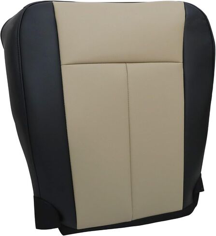 NLQR Driver and Passenger Side Bottom and Top Perforated Seat Covers Replacement Microfiber Leather Tan Compatible with Ford Expedition 2007 2008 2009 2010 2011 2012 2013 2014 in Saudi Arabia