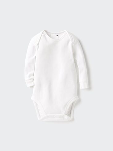 Uniqlo Baby Long Sleeve Bodysuit | Striped in Saudi Arabia