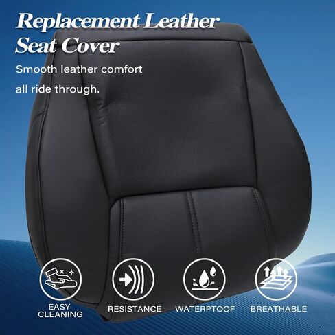 GXARTS Light Gray #SLD1 Driver or Passenger Side Bottom Replacement Perforated Leather Seat Cover Compatible with Jeep Commander 2006 2007 2008 2009 2010 in Saudi Arabia