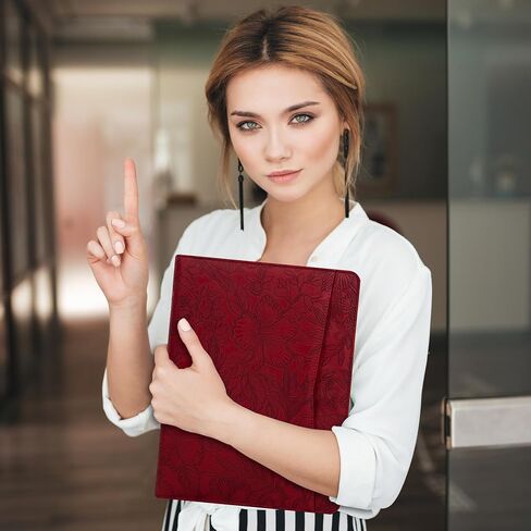 منظم محفظة من 3 حلقات ، موثق محفظة رنين ، محفظة مع Notepad ، مجلد A4 Padfolio مع محفظة Zipper.Business Professional ، وثيقة مخطط للسيرة الذاتية/المقابلة (براون داكن). in Kuwait