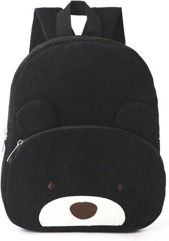Corduroy Toddler Backpack for Boys and Girls 3-6 Preschool Kindergarten Cute Bear Backpack Kids Travel Daycare Bag in Saudi Arabia