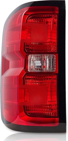 مصابيح فرامل المصابيح الخلفية متوافقة مع 【Chevy Silverado 1500 2500 3500 2014-2019، GMC SIERRA 2500 3500 2015-2019】 جانب الركاب (RH)، عدسة حمراء بدون أسلاك 23431876,84288723,23295939 in Kuwait