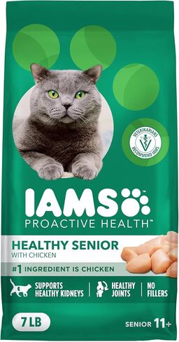 IAMS Proactive Health Healthy Senior Dry Cat Food with Chicken, 7 lb. Bag in Saudi Arabia
