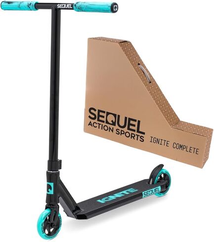 سكوتر Sequel Ignite Stunt Scooter، سكوتر Pro Complete Trick للأطفال بعمر 8 سنوات فما فوق، سكوتر Skatepark BMX للمبتدئين in Saudi Arabia