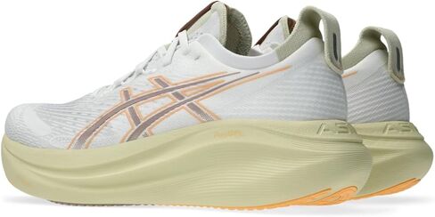 ASICS Men's Gel-Nimbus 27 Running Shoe, 13, White/Fawn in Saudi Arabia