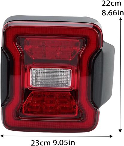 Left LED Tail Light Assembly For Jeep Wrangler 2018 2019 2020 2021 2022 2023 Rear Brake Stop Lamp W/O Blind Spot Driver Side in Saudi Arabia