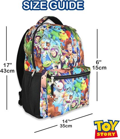 Disney Toy Story Backpack For Kids | Woody, Buzz Lightyear Bookbag For Toddlers, Boys, Girls | Officially Licensed Pixar Backpacks For Toys in Kuwait