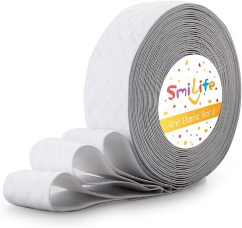 Silicone Gripper Elastic Band for Sewing, Beige, 1.05 Inches x 12 Yards in Saudi Arabia