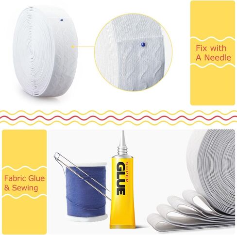 Silicone Gripper Elastic Band for Sewing, Beige, 1.05 Inches x 12 Yards in Saudi Arabia