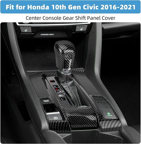 Center Console Gear Shift Panel Cover for Ford Ranger XL XLT 2024 2025 Accessories Interior Decorations Carbon Fiber Style Accessories in Kuwait
