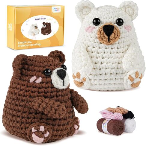 مجموعة Morejtt Halloween Crochet Kit للمبتدئين ، مجموعات الحيوانات الكروشيه ، مجموعة الكروشيه للمبتدئين ، تعلم الكروشيه مع دروس الفيديو خطوة بخطوة ، ومجموعات الكروشيه المبتدئين للبالغين (Bat Pumpkin+Ghost) in Kuwait