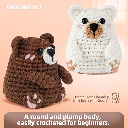 مجموعة Morejtt Halloween Crochet Kit للمبتدئين ، مجموعات الحيوانات الكروشيه ، مجموعة الكروشيه للمبتدئين ، تعلم الكروشيه مع دروس الفيديو خطوة بخطوة ، ومجموعات الكروشيه المبتدئين للبالغين (Bat Pumpkin+Ghost) in Kuwait