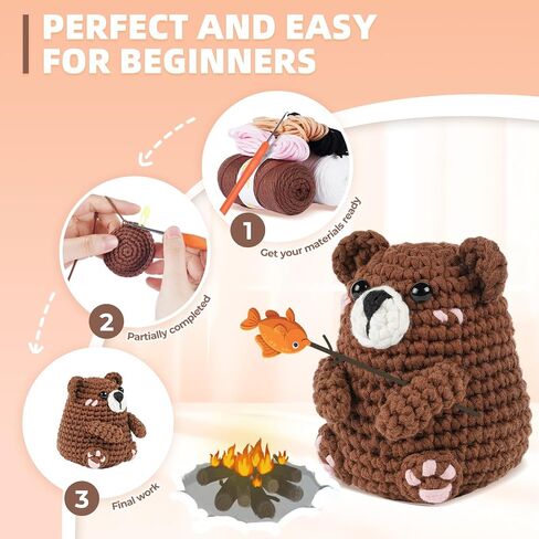 مجموعة Morejtt Halloween Crochet Kit للمبتدئين ، مجموعات الحيوانات الكروشيه ، مجموعة الكروشيه للمبتدئين ، تعلم الكروشيه مع دروس الفيديو خطوة بخطوة ، ومجموعات الكروشيه المبتدئين للبالغين (Bat Pumpkin+Ghost) in Kuwait