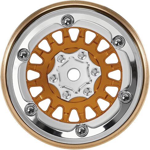 inbuara moduwheel 1.3 "عجلات من الألومنيوم Beadlock عجلات سلبية الإزاحة السلبية -4.05 مم لـ TRX4M SCX24 1/18 1/24 RC Crawlers (أسود) in Kuwait