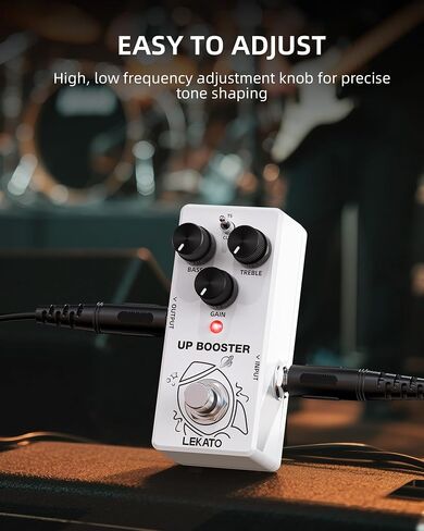 LEKATO Looper Guitar Pedal Drum Machine, 2 in 1 Drum Looper Pedal, 6 Min Loop Time, 8 Drum Grooves, Real Drum Samples with Tap Tempo, Unlimited Overdubs Undo/Redo, Support Import/Export in Saudi Arabia