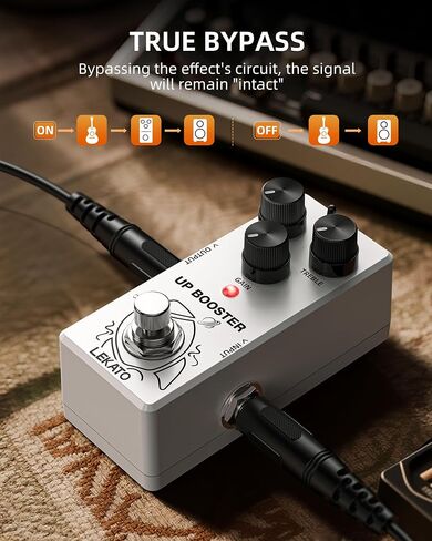 LEKATO Looper Guitar Pedal Drum Machine, 2 in 1 Drum Looper Pedal, 6 Min Loop Time, 8 Drum Grooves, Real Drum Samples with Tap Tempo, Unlimited Overdubs Undo/Redo, Support Import/Export in Saudi Arabia
