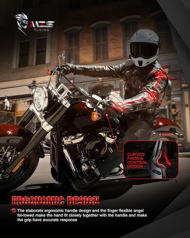 MZS أسود دراجة نارية مخلب الفرامل أذرع قابلة للتعديل CNC متوافقة مع Electra Glide/Road Glide 2021-2024، Street Glide 2021-2023، Road King/Roadglide 3 / Tri/Freewheeler 2021-2025 in Saudi Arabia