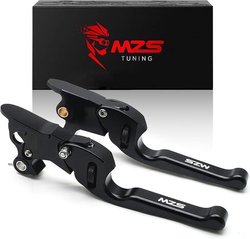 MZS أسود دراجة نارية مخلب الفرامل أذرع قابلة للتعديل CNC متوافقة مع Electra Glide/Road Glide 2021-2024، Street Glide 2021-2023، Road King/Roadglide 3 / Tri/Freewheeler 2021-2025 in Saudi Arabia