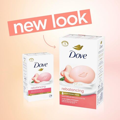 Dove Beauty Bar Soap Revitalizante Cherry & Chia Milk, for Revitalized Skin, 6 Bars A Skin Energy Boost 3.75 oz in Kuwait