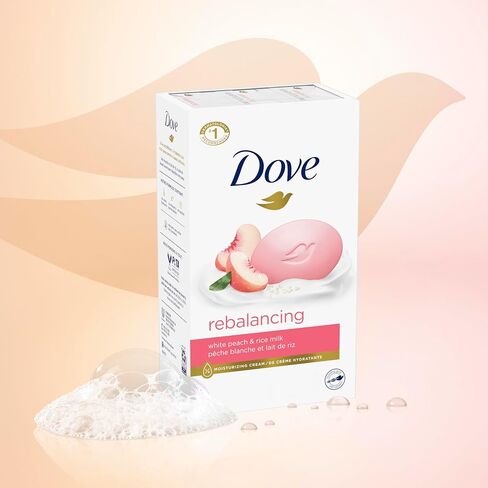 Dove Beauty Bar Soap Revitalizante Cherry & Chia Milk, for Revitalized Skin, 6 Bars A Skin Energy Boost 3.75 oz in Kuwait