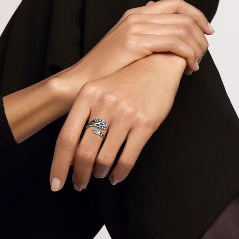 Butterfly Spoon Ring for Women 925 Sterling Silver - Adjustable Vintage Antique Thumb Rings Nature-Inspired Jewelry Gift for Her in Kuwait