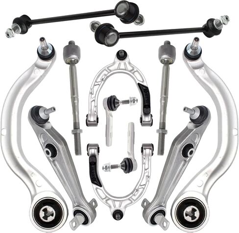 Suspension Control Arm Kit 8 Pcs Compatible With 2012-2023 Tesla Model S, Upper and Lower Control Arm Forward & Rearward, Sway Bar Link in Kuwait