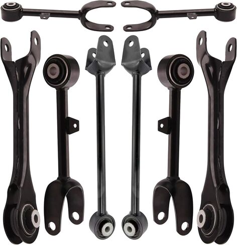 Suspension Control Arm Kit 8 Pcs Compatible With 2012-2023 Tesla Model S, Upper and Lower Control Arm Forward & Rearward, Sway Bar Link in Kuwait
