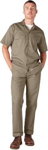 Dickies Short Sleeve Work Shirt, Desert Sand, XL in Saudi Arabia